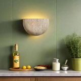 Travertine Half Round Wall Sconce Light