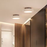 Travertine Round LED Ceiling Light Retro