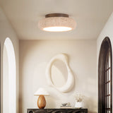 Travertine Round LED Ceiling Light Retro