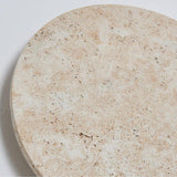 Travertine Round Wall Sconce with LED