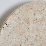 Travertine Round Wall Sconce with LED