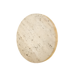 Travertine Round Wall Sconce with LED