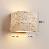 Travertine Stone Wall Light with Up Down