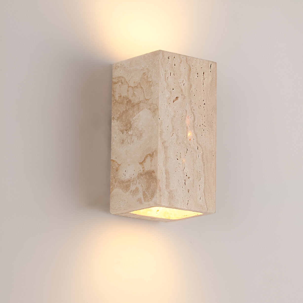 Travertine Stone Wall Light with Up Down