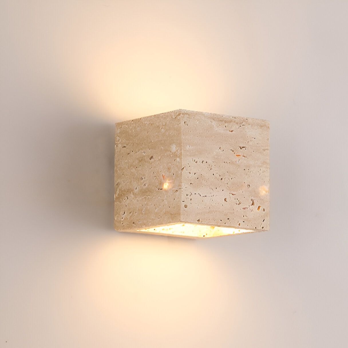 Travertine Stone Wall Light with Up Down