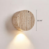Travertine Stone Wall Sconce with LED