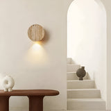 Travertine Stone Wall Sconce with LED