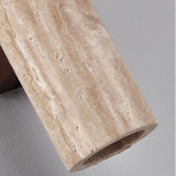 Travertine Wood Cylinder Wall Sconce LED