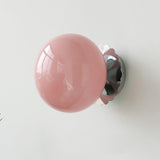 Vintage Brass Globe Glass Wall Sconce
