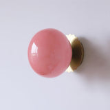 Vintage Brass Globe Glass Wall Sconce
