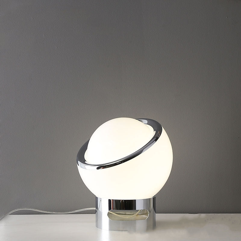 Vintage Glass Globe Table Lamp with LED