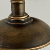 Vintage Industrial Iron Bowl LED Outdoor Wall Light