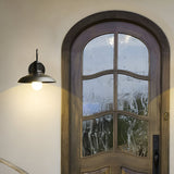 Vintage Industrial Iron Bowl LED Outdoor Wall Light