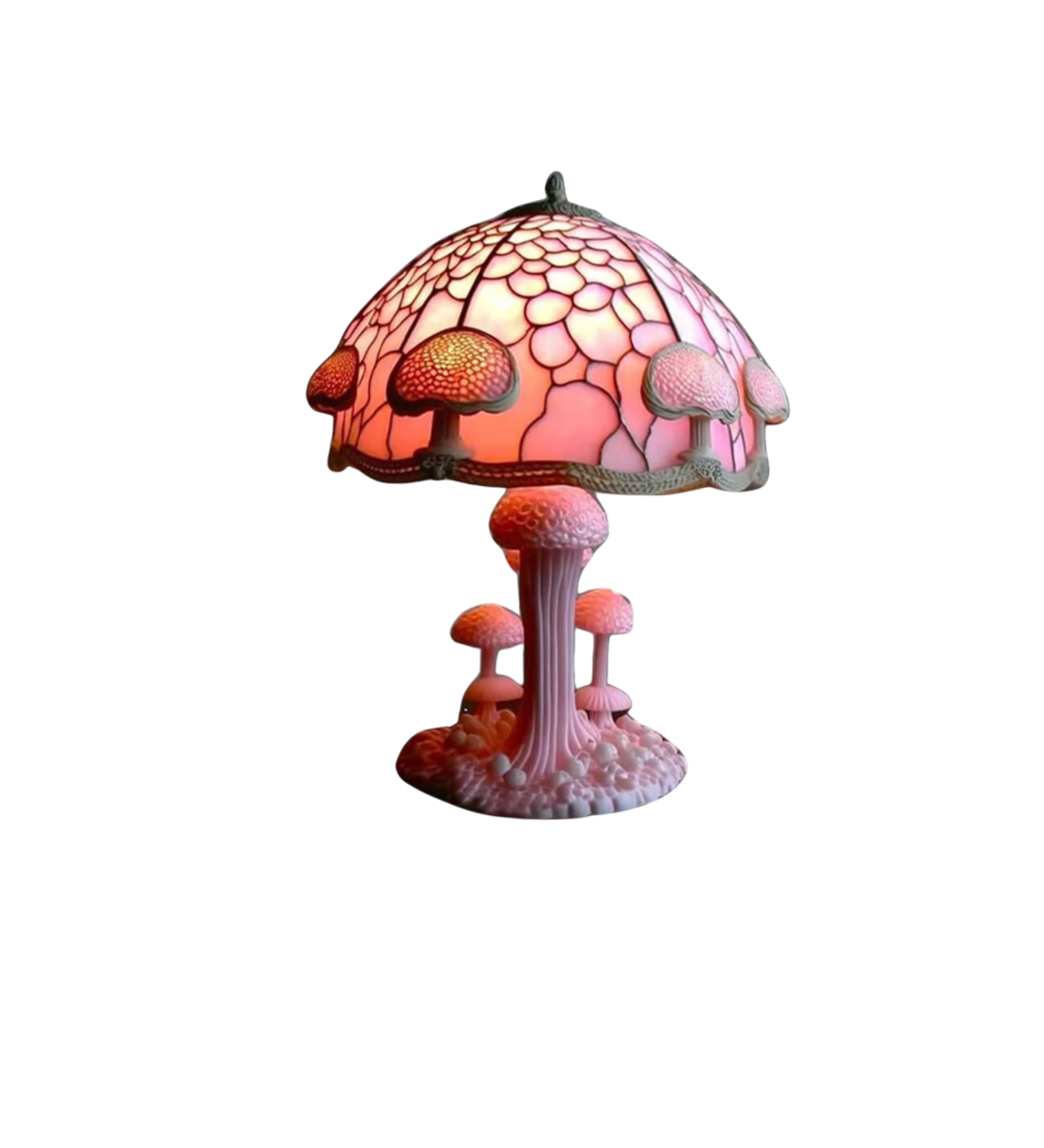 Vintage Resin Mushroom Table Lamp LED