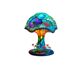 Vintage Resin Mushroom Table Lamp LED
