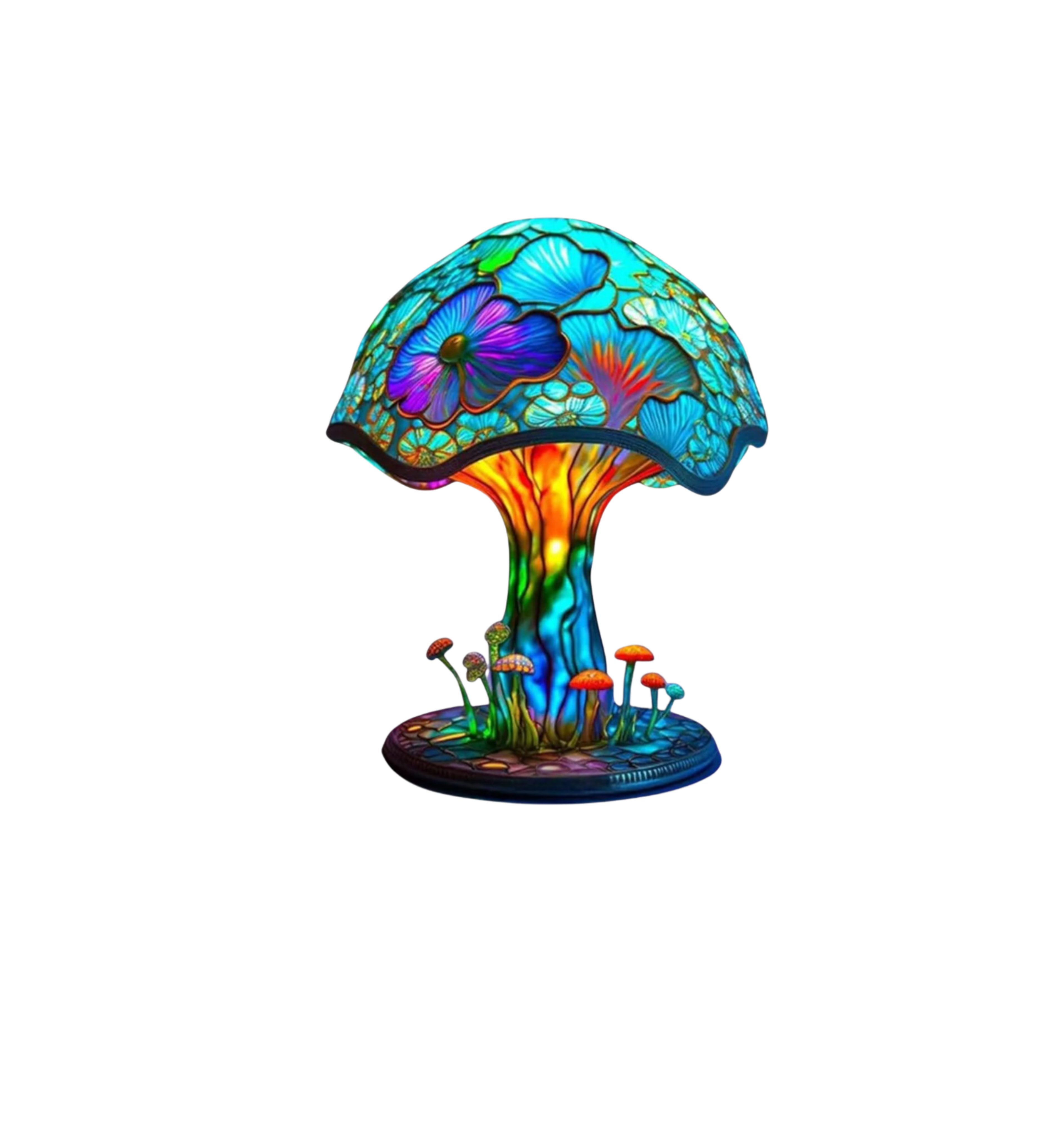 Vintage Resin Mushroom Table Lamp LED