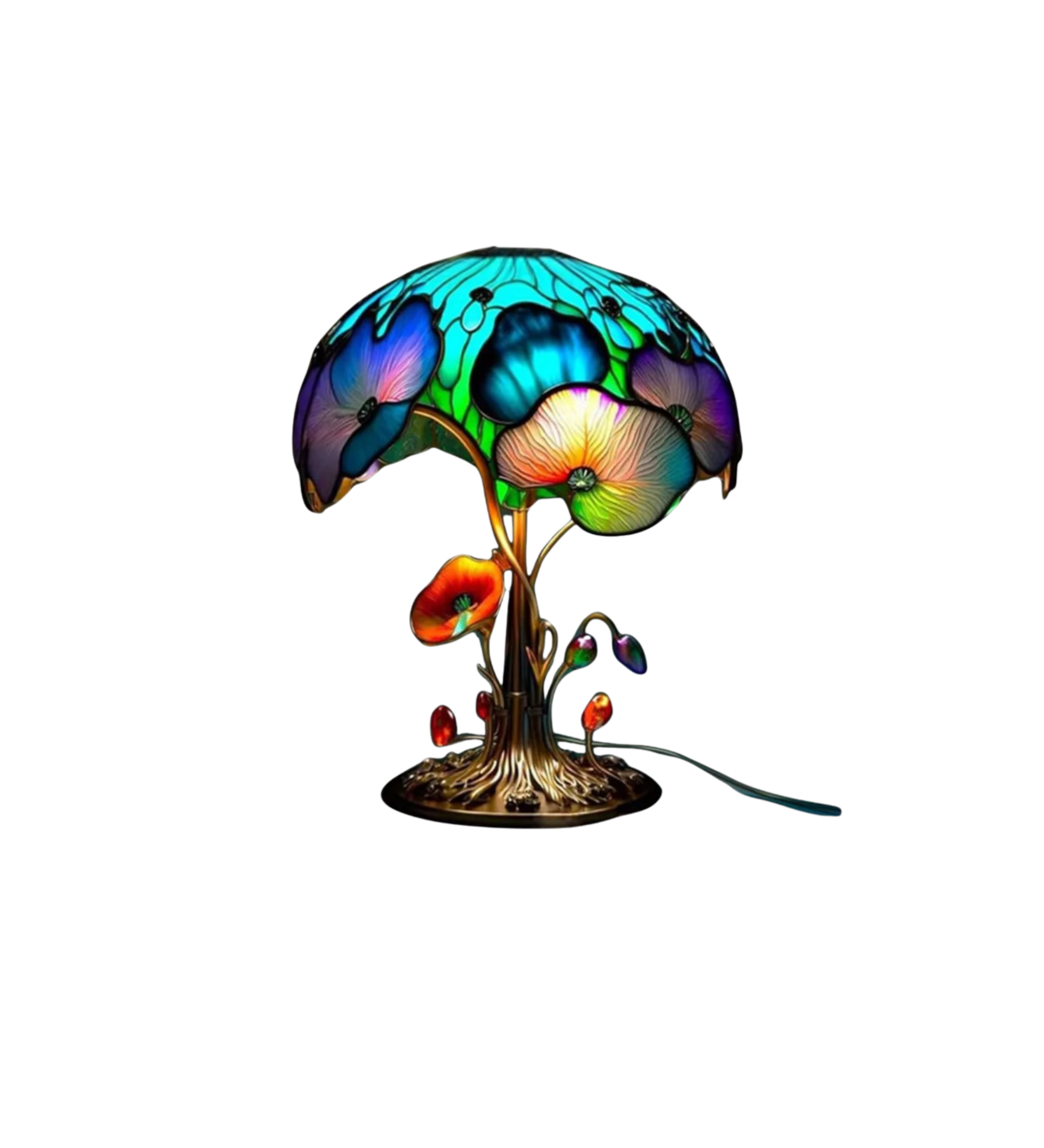 Vintage Resin Mushroom Table Lamp LED