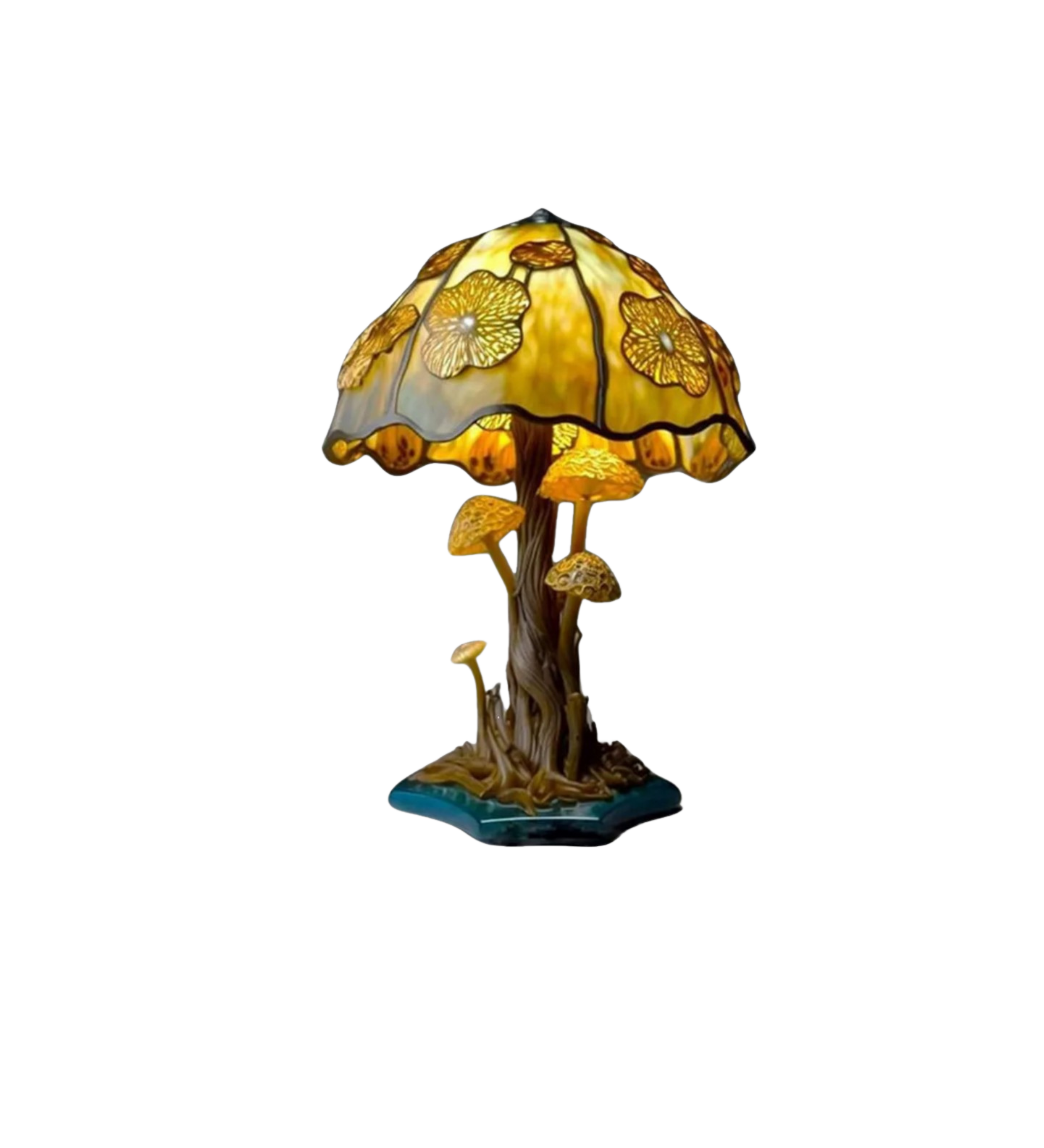 Vintage Resin Mushroom Table Lamp LED