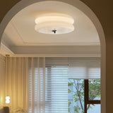 Vintage Round Glass Ceiling Light with Iron