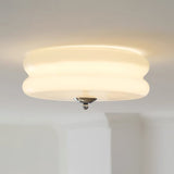 Vintage Round Glass Ceiling Light with Iron