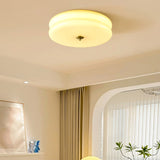 Vintage Round Glass Ceiling Light with Iron