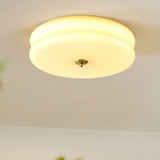 Vintage Round Glass Ceiling Light with Iron