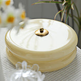 Vintage Round Glass Ceiling Light with Iron