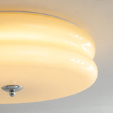 Vintage Round Glass Ceiling Light with Iron