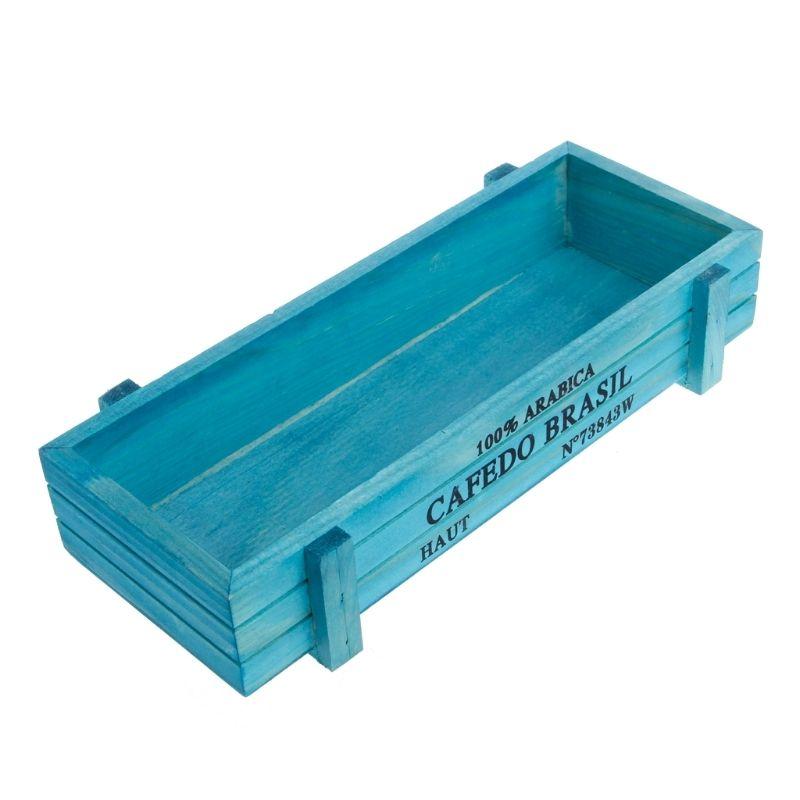 Vintage Wooden Planter Box with Crate Design