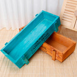 Vintage Wooden Planter Box with Crate Design