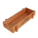 Vintage Wooden Planter Box with Crate Design