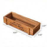 Vintage Wooden Planter Box with Crate Design
