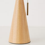 Wood Pleated LED Table Lamp