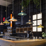 Wood and Cement Scalloped Pendant Light