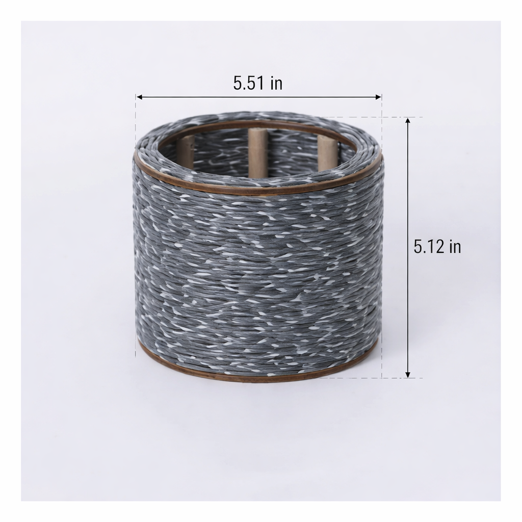 Woven Imitation Rattan Flower Pot Storage Box
