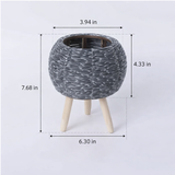 Woven Imitation Rattan Flower Pot Storage Box