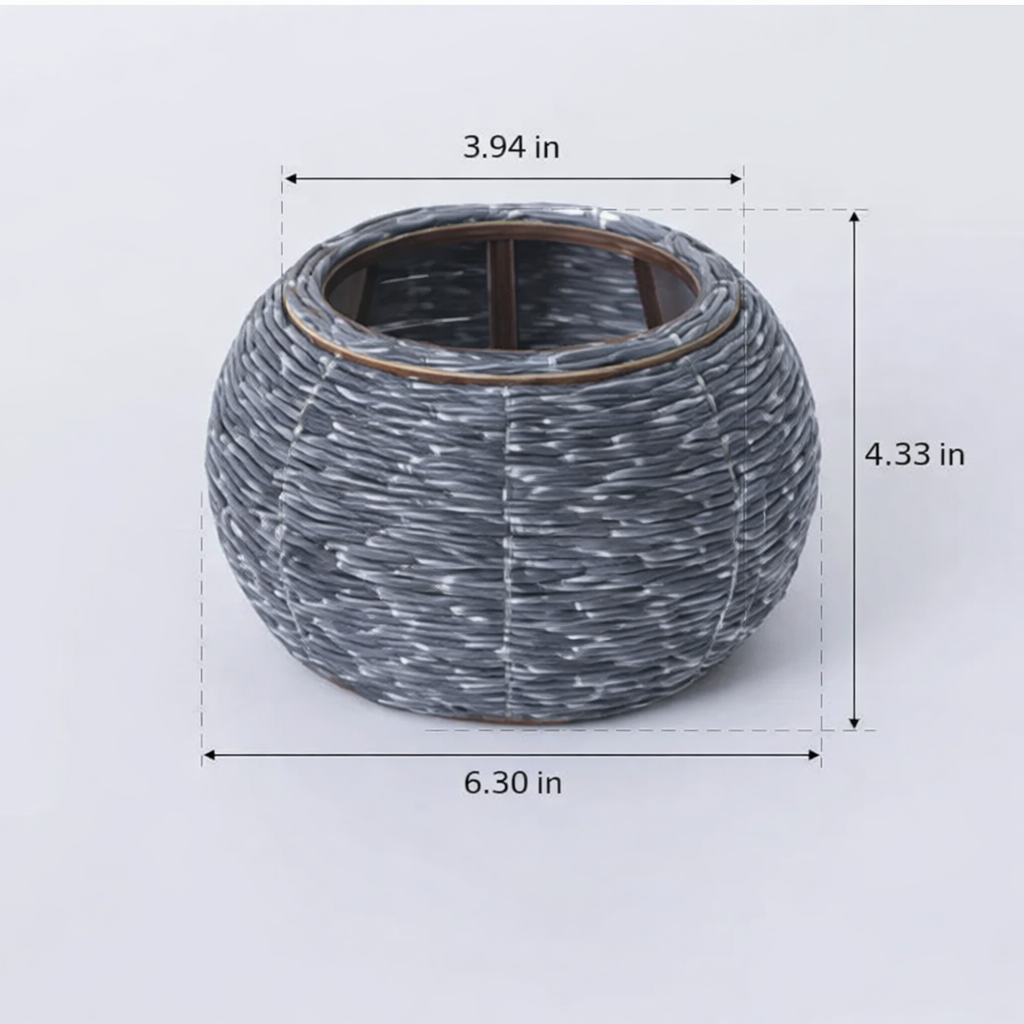Woven Imitation Rattan Flower Pot Storage Box