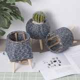 Woven Imitation Rattan Flower Pot Storage Box