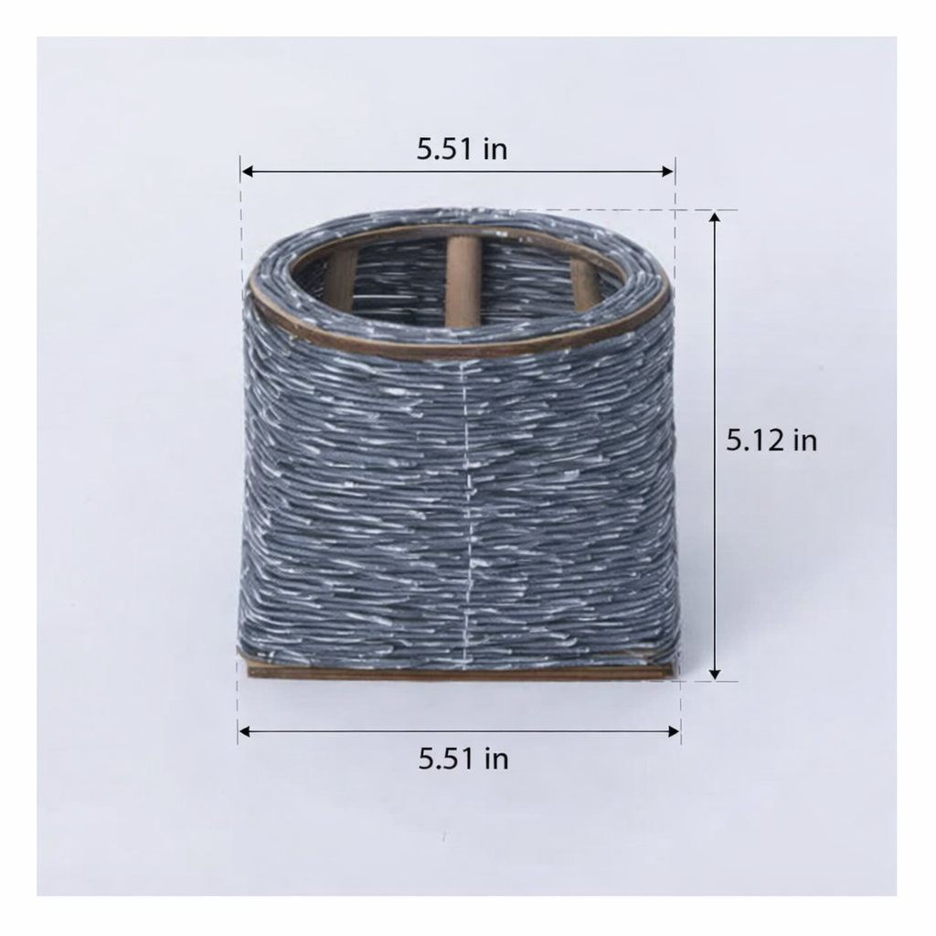 Woven Imitation Rattan Flower Pot Storage Box