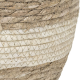 Woven Seagrass Flower Pot Baskets Set of 3