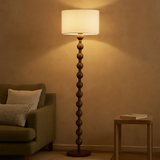 ZenCraft | Minimalist Natural Floor Lamp | Living Room Accent